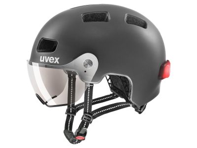 uvex Rush visor helmet, dark silver mat