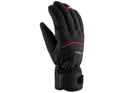 Viking Solven Handschuhe, schwarz/rot