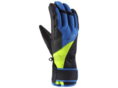 Viking Santo gloves, black/blue/yellow