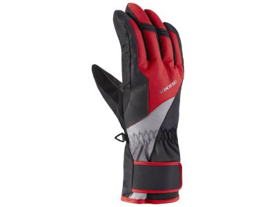 Viking Santo gloves, black/red