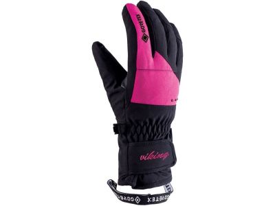 Viking Sherpa gtx dámske rukavice, čierna/ružová