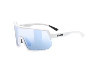 Brille uvex Sportstyle 235 V, weiß matt blau/litemirror silber vario