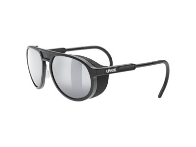 uvex Mtn classic P glasses, black matte/mirror silver