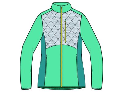 Viking Montana women&#39;s jacket, turquoise/grey