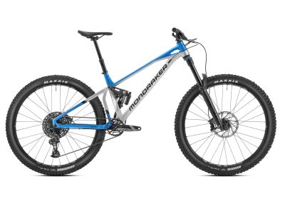 Mondraker Superfoxy 29 Fahrrad, racing silver/blue marlin