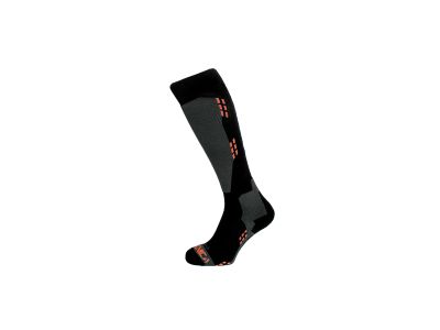 Tecnica Merino ski socks, black/orange