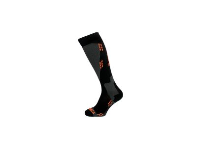 Tecnica Wool ski socks, black/orange