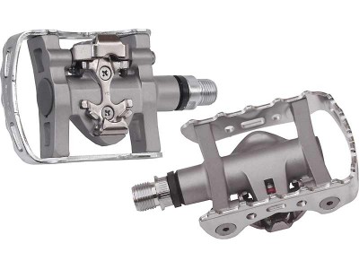 Shimano M324 SPD single-sided pedals + SM-SH56 cleats, silver