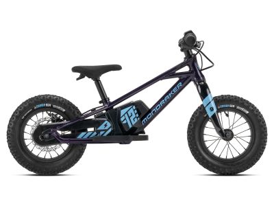 Elektryczny rowerek biegowy Mondraker Grommy 12, ciemnofioletowy/jasnoniebieski