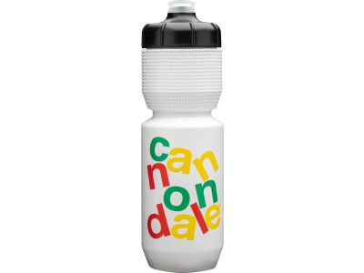Cannondale Gripper Stacked fľaša, 0.75 l, biela/žltá