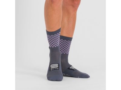 Sportful CHECKMATE Socken, Galaxieblau