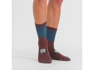 Sportful CHECKMATE ponožky, huckleberry
