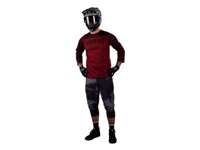Tricou Troy Lee Designs Ruckus 3/4, camber oxblood