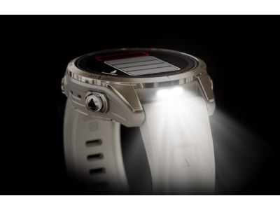 Zegarek Garmin fenix 7S Pro Sapphire Solar, stal nierdzewna w kolorze miękkiego złota, jasny pasek w kolorze piaskowym