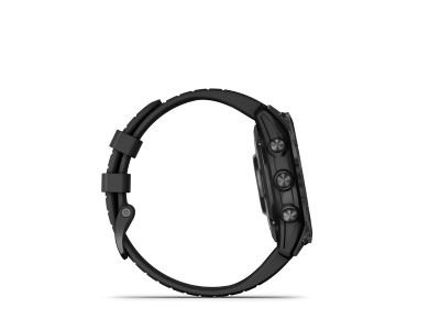 Zegarek solarny Garmin fenix 7 Pro, stal nierdzewna w kolorze łupkowo-szarym, czarny pasek
