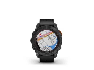 Garmin fenix 7 Pro Solar watch, Slate Gray Stainless Steel, Black Band