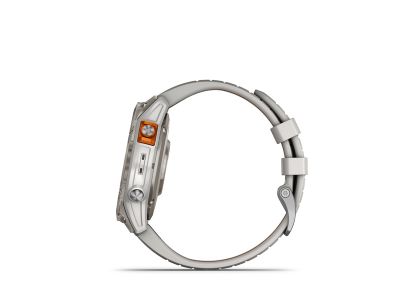 Zegarek Garmin fenix 7 Pro Sapphire Solar, tytanowy, mglisty szary/embrowy pomarańczowy pasek