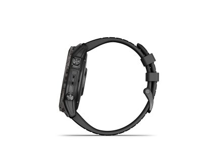 Garmin fenix 7X Pro Sapphire Solar hodinky, Carbon Gray DLC Titanium/Black Band