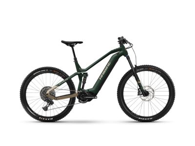 Haibike AllMtn 7 29/27.5 e-bike, matt gloss green/caramel black