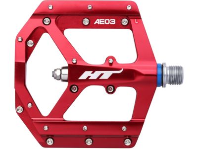 HT HTI-AE03 platform pedals, red