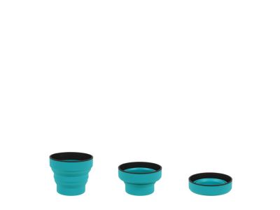 LIFEVENTURE Ellipse Flexi Mug folding mug, 350 ml, teal