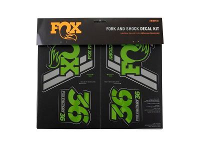 FOX Heritage Gabel- und Stoßdämpfer-Kit-Aufkleber, grün