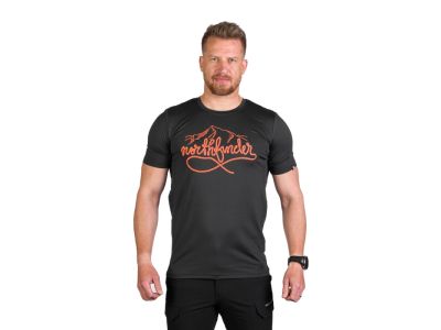 T-shirt Northfinder COLTER, czarny melanż
