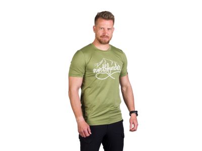 Koszulka Northfinder COLTER w kolorze zielonego melanżu