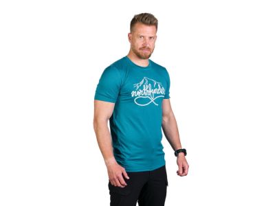 T-shirt Northfinder COLTER, atramentowo-niebieski melanż