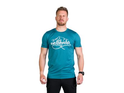 T-shirt Northfinder COLTER, atramentowo-niebieski melanż