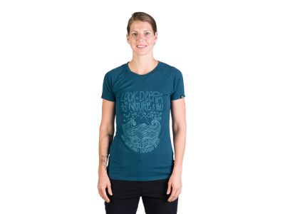 T-shirt damski Northfinder SHARRON, atramentowoniebieski
