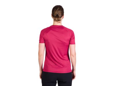 T-shirt damski Northfinder LYNDA, wiśniowy czerwony