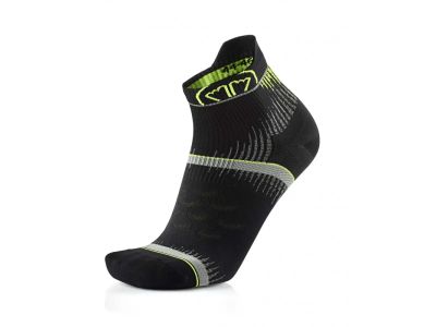Sidas Run Ultra zokni, fekete/sárga