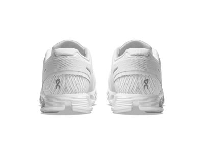 On Cloud 5 shoes, all white