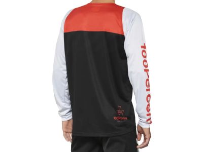 100% R-Core Long Sleeve Jersey, black/racer red