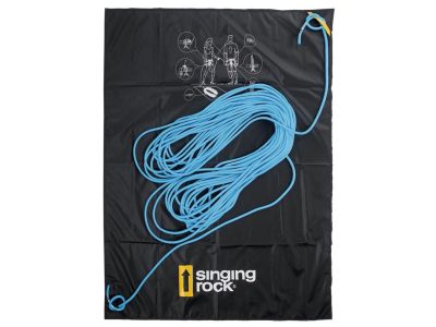 Singing rock plachta na lano, čierna