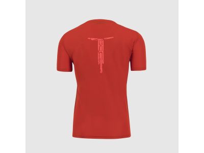T-shirt Karpos Val Federia, czerwony