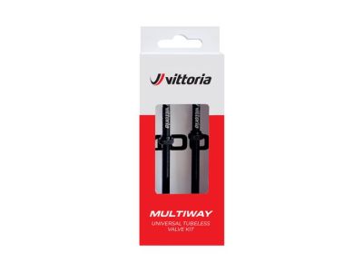 Vittoria Multiway Tubeless-Ventile, Ventilschaft 40 mm, schwarz