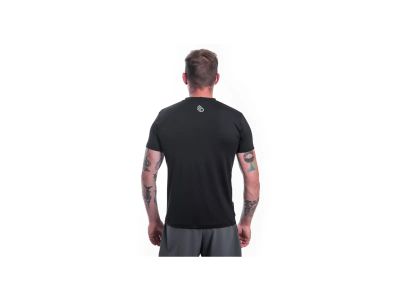Sensor Coolmax Tech Mountains tričko, černá