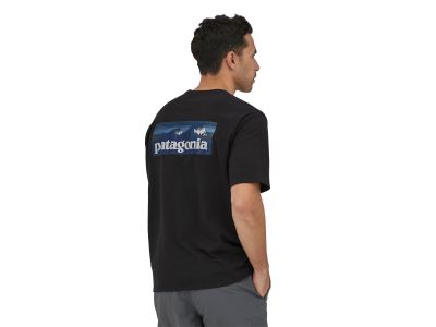 Koszulka Patagonia Boardshort Logo Pocket Responsibili, kolor czarny
