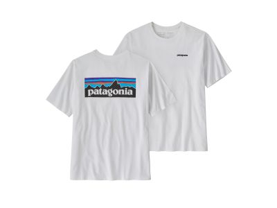 Patagonia P-6 Logo Responsibili-Tee tričko, biela
