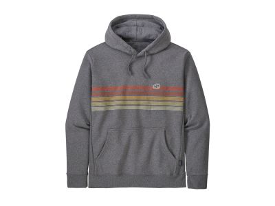 Patagonia Line Logo Ridge Stripe Uprisal Hoody sweatshirt, gravel heather