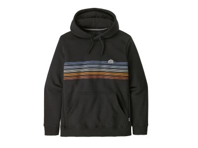 Patagonia Line Logo Ridge Stripe Uprisal Hoody Sweatshirt, ink black