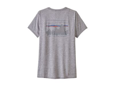 Patagonia Cap Cool Daily Graphic Shirt Damen-T-Shirt, Skyline &#39;73: Federgrau