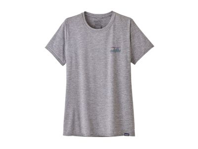 Patagonia Cap Cool Daily Graphic Shirt Damen-T-Shirt, Skyline &amp;#39;73: Federgrau