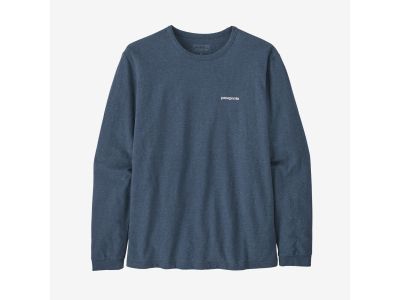 Patagonia Long-Sleeved P-6 Logo Responsibili-Tee women's t-shirt, belay blue