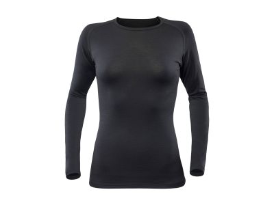 Damska koszulka T-shirt Devold BREEZE MERINO 150 w kolorze czarnym