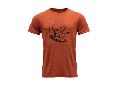 Devold STRAUMANE MERINO 150 T-Shirt, Brick Melange