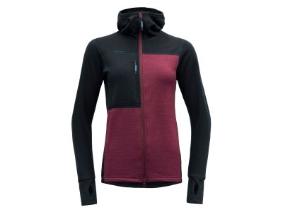 Devold Nibba Pro Merino Damen-Sweatshirt, Tinte/Rote Bete