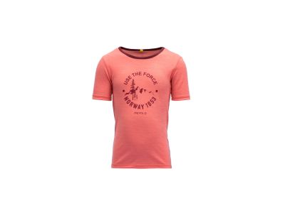 Devold FORCE MERINO detské tričko, coral